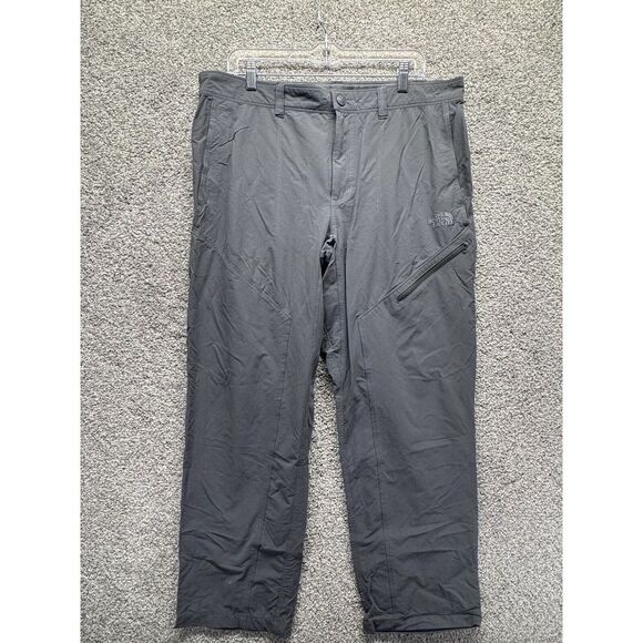 The North Face Men'sCharcoal Hiking Pants T338/T738 Parachute‎ Button Zip Cargo - Picture 1 of 11